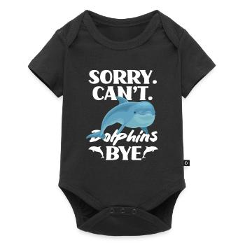 Sorry. Can't. Dolphins Bye - Baby Premium short-sleeve bodysuit - black - Front