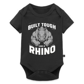 Rhinocéros Rhinocéros - Body à manches courtes Premium Bébé - noir - Devant