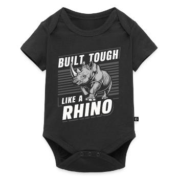 Rhinocéros Rhinocéros - Body à manches courtes Premium Bébé - noir - Devant
