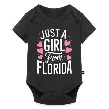 Florida USA America Seed - Baby Premium short-sleeve bodysuit - black - Front
