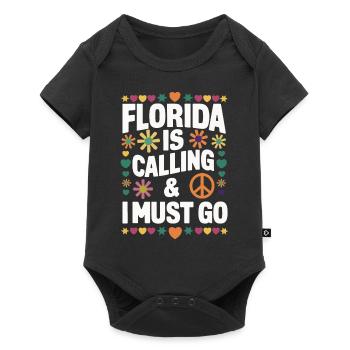 Florida USA America Seed - Baby Premium short-sleeve bodysuit - black - Front