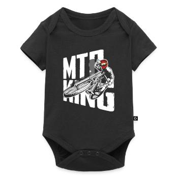 Aventure en VTT King - Body à manches courtes Premium Bébé - noir - Devant