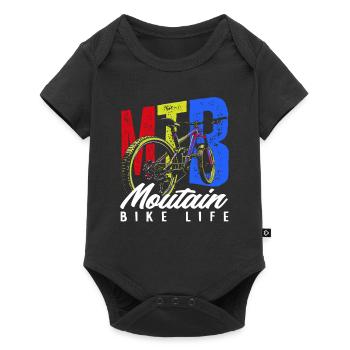 VTT Mountain Bike Life Bike Adventure - Body à manches courtes Premium Bébé - noir - Devant