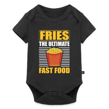 French Fries Bag Funny Fries The Ultimate Fast Food - Baby Premium short-sleeve bodysuit - black - Front