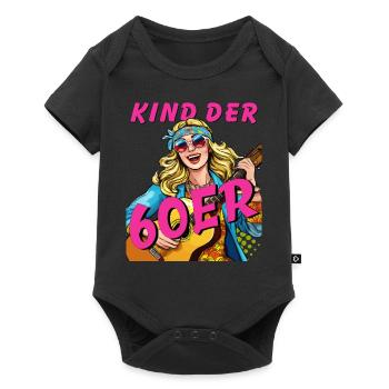WOMAN CHILD OF THE 60S - Baby Premium short-sleeve bodysuit - black - Front