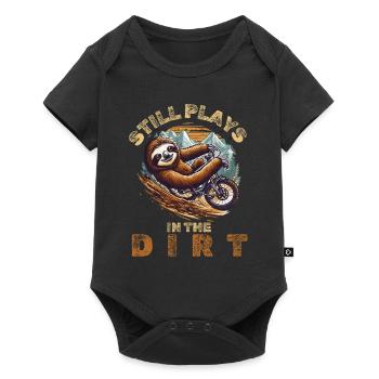 Mountain Bike Sloth Cycling Gift Downhill - Baby Premium short-sleeve bodysuit - black - Front