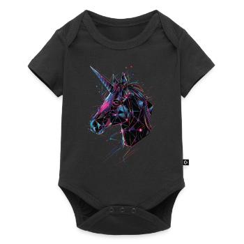 Licorne - Body à manches courtes Premium Bébé - noir - Devant
