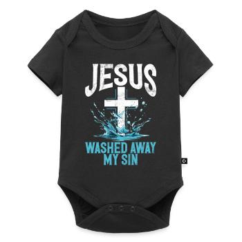 Baptism Baptized Christian Jesus God - Bible - Baby Premium short-sleeve bodysuit - black - Front