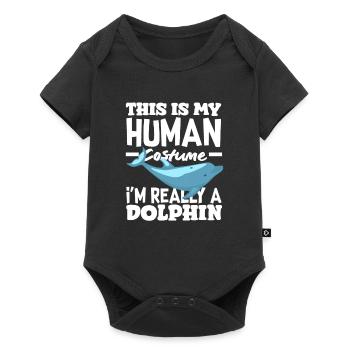 C’est mon costume humain, je suis vraiment un - Body à manches courtes Premium Bébé - noir - Devant