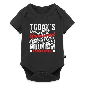 VTT Good Mood sponsorisé aujourd’hui - Body à manches courtes Premium Bébé - noir - Devant