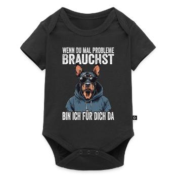 Si jamais vous avez besoin de problèmes, je suis là pour vous - Body à manches courtes Premium Bébé - noir - Devant