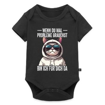 Si jamais vous avez besoin de problèmes, je suis là pour vous - Body à manches courtes Premium Bébé - noir - Devant