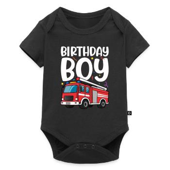 Birthday Boy Firefighter Birthday Boy - Baby Premium short-sleeve bodysuit - black - Front