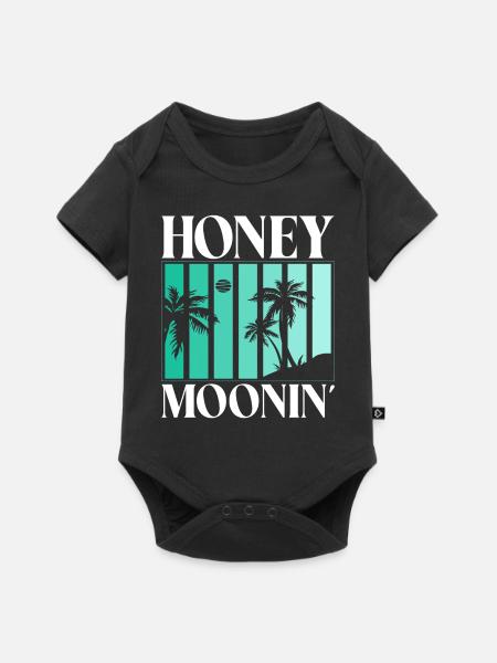 Flitterwochen Ehemann Ehefrau Paare Urlaubs - Baby Premium Kurzarmbody - Schwarz