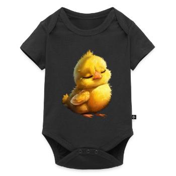 Chicken - Baby Premium short-sleeve bodysuit - black - Front