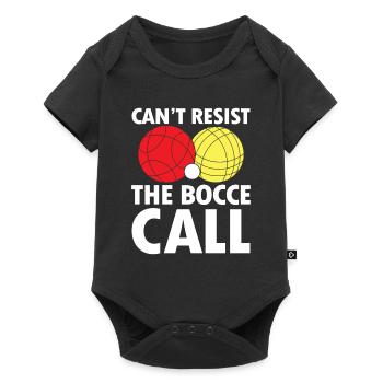 Can't Resist The Bocce Call - Baby Premium Kurzarmbody - Schwarz - Vorne