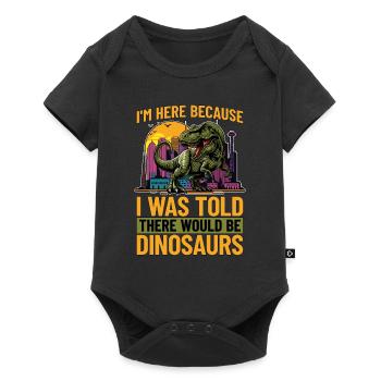 Paleontology I'm Here Because I Was Fossil Hunter - Baby Premium Kurzarmbody - Schwarz - Vorne