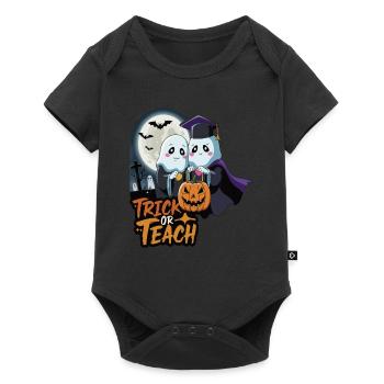 Trick Or Teach Halloween Teachers - Baby Premium short-sleeve bodysuit - black - Front