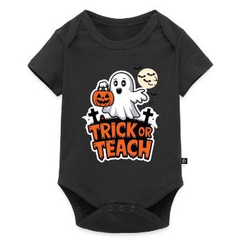 Trick Or Teach Halloween Teachers - Baby Premium short-sleeve bodysuit - black - Front
