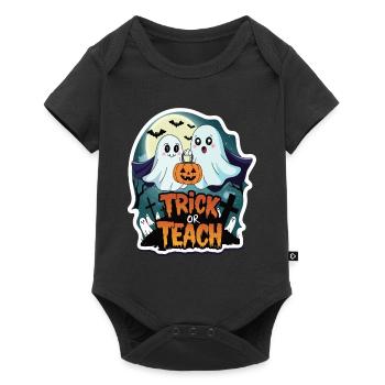 Trick Or Teach Halloween Teachers - Baby Premium short-sleeve bodysuit - black - Front