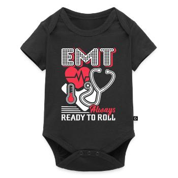 EMT EMT Always Ready To Roll - Baby Premium short-sleeve bodysuit - black - Front