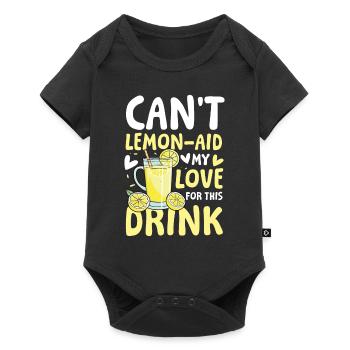 Can't lemon-aid my love for this drink - Baby Premium Kurzarmbody - Schwarz - Vorne