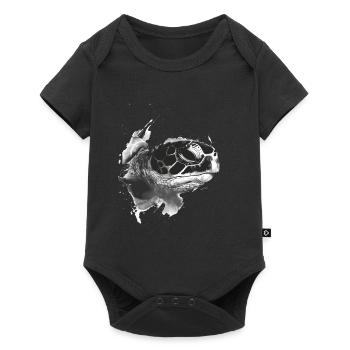 Tortue - Body à manches courtes Premium Bébé - noir - Devant
