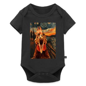 Chicken - Baby Premium short-sleeve bodysuit - black - Front