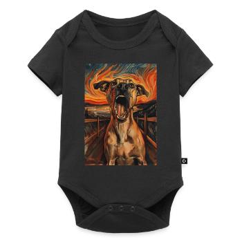 Chien - Body à manches courtes Premium Bébé - noir - Devant