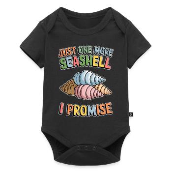 Seashells Strand Muscheln Muschelsammler Geschenk - Baby Premium Kurzarmbody - Schwarz - Vorne