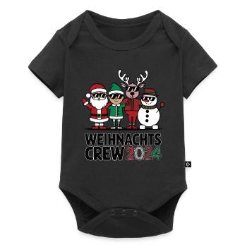 Weihnachts crew 24 - Baby Premium Kurzarmbody - Schwarz - Vorne