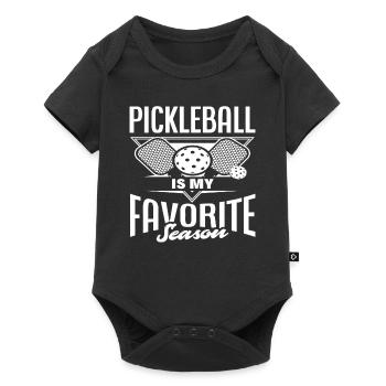 Le pickleball est ma saison préférée - Body à manches courtes Premium Bébé - noir - Devant