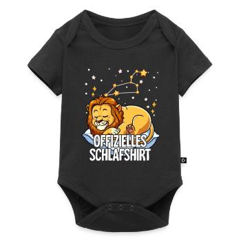Chemise de nuit officielle Zodiac Leo - Body à manches courtes Premium Bébé - noir - Devant