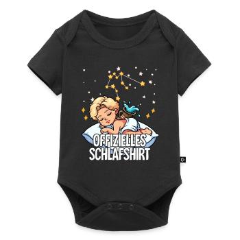 Official Sleep Shirt Zodiac Aquarius - Baby Premium short-sleeve bodysuit - black - Front