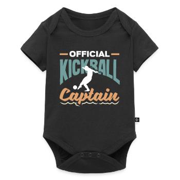 Légende du joueur de kickball - Body à manches courtes Premium Bébé - noir - Devant