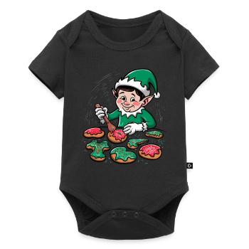 Elf Ugly Christmas Weihnachten Xmas Santa Claus - Baby Premium short-sleeve bodysuit - black - Front
