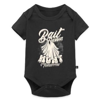 Appât fantôme aujourd’hui Chasse demain - Body à manches courtes Premium Bébé - noir - Devant