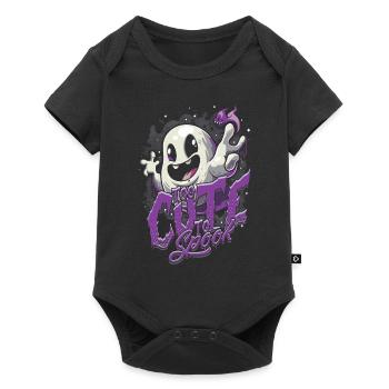 Appât fantôme trop mignon pour effrayer - Body à manches courtes Premium Bébé - noir - Devant