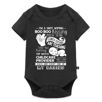 Childcare Provider I Love Children - Baby Premium short-sleeve bodysuit - black - Front