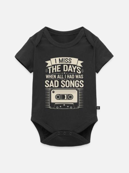Introversion Alternative Style Emotional - Baby Premium Kurzarmbody - Schwarz