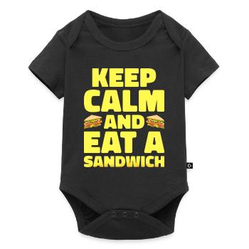 Amateurs de sandwichs Amateurs de restauration rapide - Body à manches courtes Premium Bébé - noir - Devant