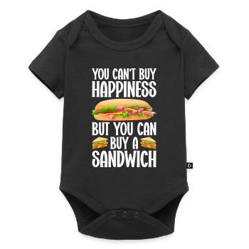Amateurs de sandwichs Amateurs de restauration rapide - Body à manches courtes Premium Bébé - noir - Devant
