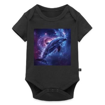 Dolphin - Baby Premium short-sleeve bodysuit - black - Front
