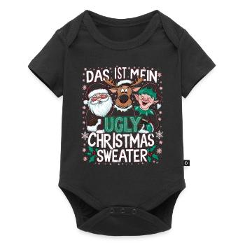 Pull de Noël moche Weihnachten Noël Père Noël - Body à manches courtes Premium Bébé - noir - Devant
