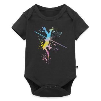 Perchiste Enfant Saut à la perche - Body à manches courtes Premium Bébé - noir - Devant