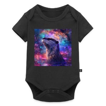 Otter - Baby Premium short-sleeve bodysuit - black - Front
