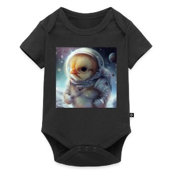 Chicken - Baby Premium short-sleeve bodysuit - black - Front