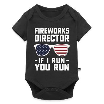 Pyrotechniker Feuerwerk Pyrotechnik - Baby Premium Kurzarmbody - Schwarz - Vorne