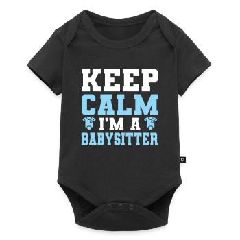 Baby-sitter Babysitting - Body à manches courtes Premium Bébé - noir - Devant