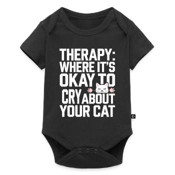 Mental Health Advocate Therapy Support Emotional - Baby Premium short-sleeve bodysuit - black - Front